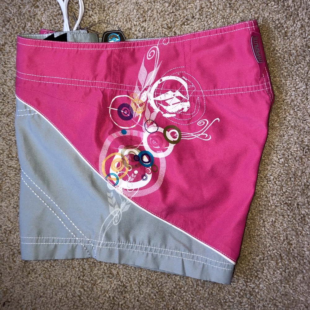 ❌SOLD❌Hyperlite Pink/Gray Board Shorts Sz 5